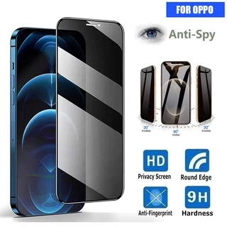 Kính Cường Lực Chống Nhìn Trộm Kèm Phụ Kiện Cho OPPO A12 A15 A5S A7 A92 A54 A74 Realme C12 C15 C21