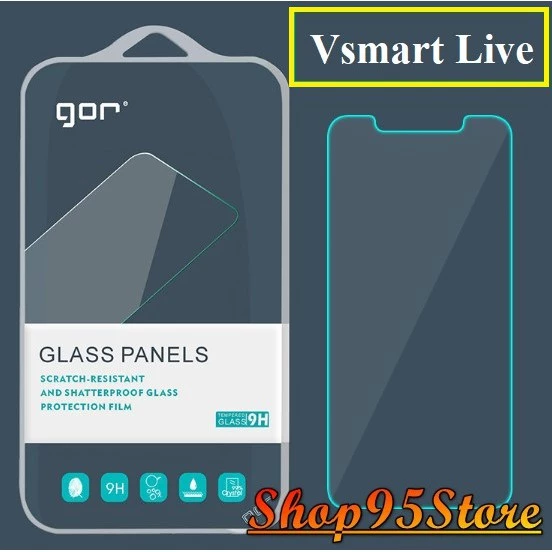 Bộ 2 Kính Cường lực Gor Vsmart live / Live 4 / Joy 4 Active 3 Aris pro trong suốt