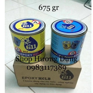 Keo dán đa năng 611 loại to (dán đá, nhựa, gỗ, kim loại...) epoxy AB 611 dùng cho tàu biển, công nghiệp, xây dựng