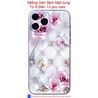 Miếng Dán Skin mặt lưng iphone 6 đến 13 pro max, chống xước, hình ảnh sắc nét...