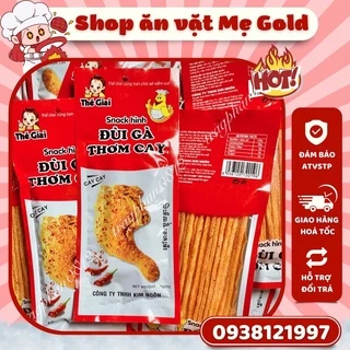 Snack hình đùi gà thơm cay, đùi gà đỏ Thế Giai (gói 24g)