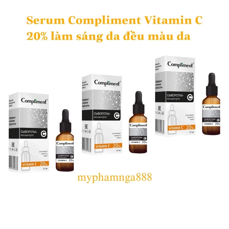 Serum Compliment 20% Vitamin C Sáng Da, Đều Màu Da