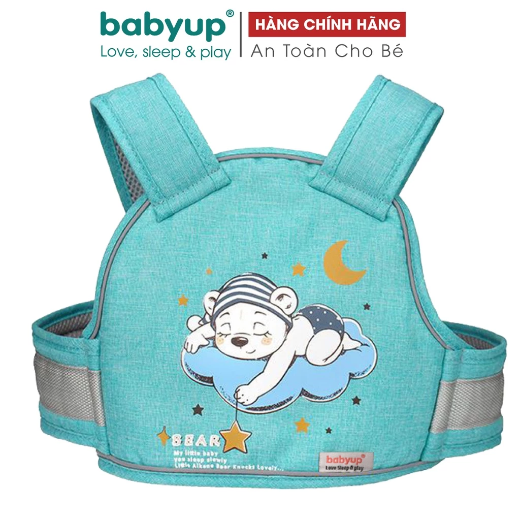 Đai đi xe máy an toàn cho bé từ 1 - 10 tuổi Babyup VBU02, có phản quang, thoáng khí, chắc chắn.