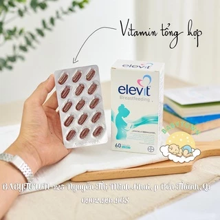 Vitamin tổng hợp Elevit bú sau sinh mẫu mới 60 viên