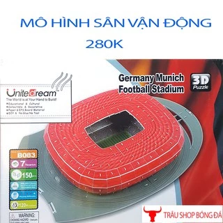 Mô hình sân vân động - các câu lạc bộ bóng đá Manchester, Arsenal, Chelsea, Barca, Real, Liverpool - Trâu shop