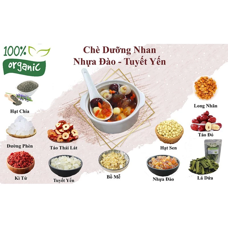 Set 10 gói Chè dưỡng nhan - 11 vị thanh mát, đẹp da - [Kèm hộp]