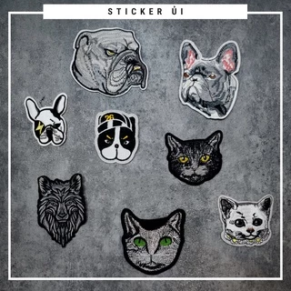 Sticker ủi áo Cao cấp - CÓ SẴN KEO ỦI - sticker vải dùng làm miếng vá áo, phụ kiện trang trí quần áo, balo, giày, nón