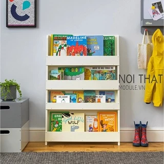 Kệ sách cho trường mầm non montessori, kệ sách cho bé 4 tầng