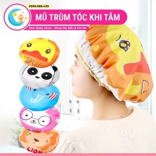 Mũ trùm đầu khi tắm, mũ trùm tóc khi tắm nhiều màu