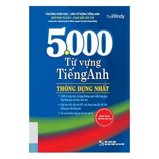 [Mã LIFEMALL995 giảm 10% đơn 99K] Sách - 5000 từ vựng tiếng anh thông dụng nhất Tặng Bookmarth