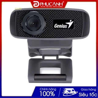 [Giá rẻ vô địch]Webcam Genius Facecam 1000X 720P có mic- Hỗ trợ tốt cho việc học online (Hàng chính hãng, BH 12 tháng)