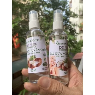 [Chai Xịt] Dầu Dừa Ép Lạnh 100% Nguyên Chất - Hương Thơm nhẹ nhàng : 100ml - 50ml - 30ml - 20ml