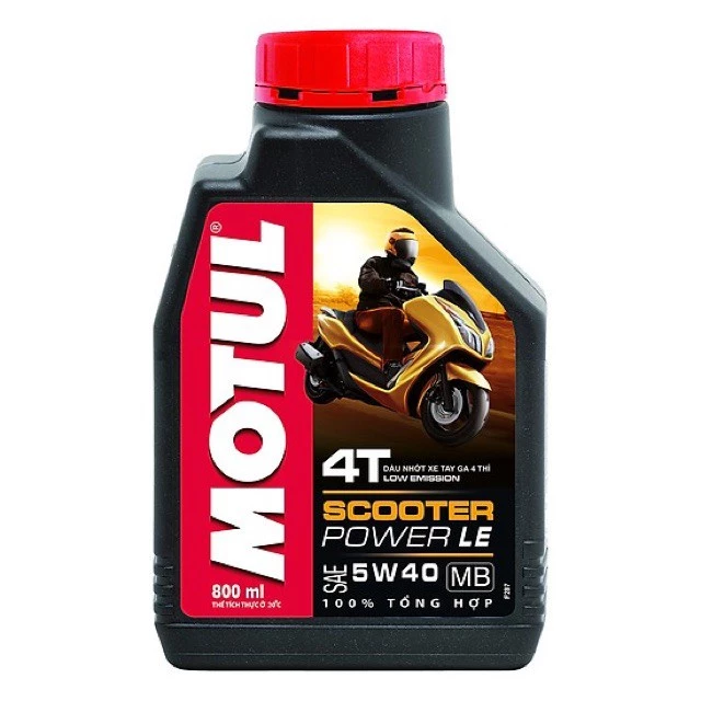 Dầu nhớt xe tay ga Motul Scooter Power LE 5W40 0.8L