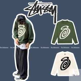 👑[High Quaility]👑 -Áo Len Stussy Curly S Knit Sweatshirt,áo len stussy cao cấp full túi tag