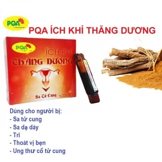 Ích Khí Thăng Dương PQA 100% thảo dược: Dùng  và hỗ trợ cho phụ nữ sa tử  cung .hộp 10 ống x 10ml