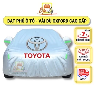 Bạt Phủ Ô Tô Vải Dù Toyota Vios, Altis, Camry, Fortuner, Innova, Yaris, Rush, Hilux, Wigo, Land Cruiser,Cross chống nóng