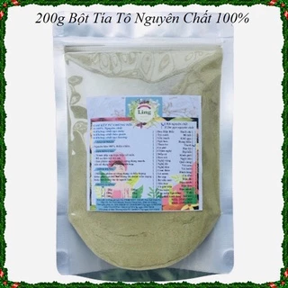 Bột Lá Tía Tô 200g nguyên chất thiên nhiên 100% có giấy VSATTP và ĐKKD dùng đa công dụng