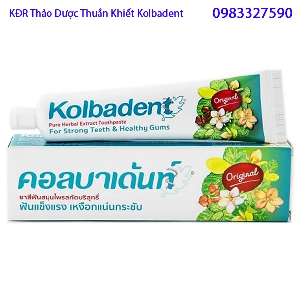 Kem Đánh Răng Thảo Dược Thuần Khiết Kolbadent  Thái Lan