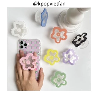 Popsocket giá đỡ điện thoại hoạ tiết hoa méo