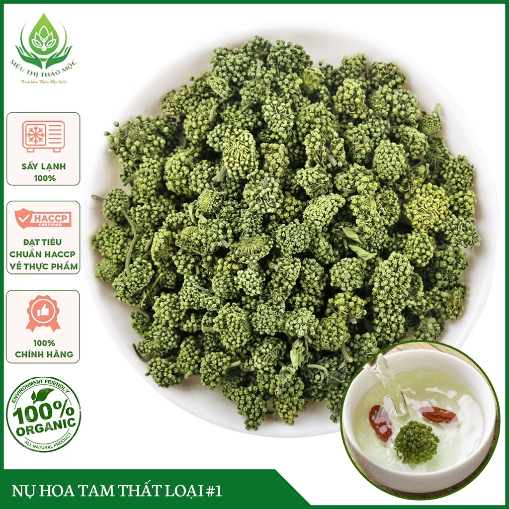 ✅[HÀNG LOẠI 1] Nụ Hoa Tam Thất Sấy Khô 100gr Tự Nhiên Loại Đẹp Nguyên Nụ Không Vụn Tốt Cho Sức Khỏe