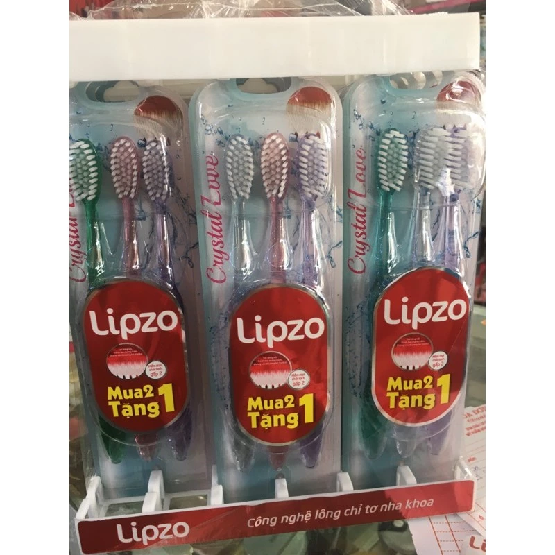 bộ 3 bàn chải lipzo ( mua 2 tặng 1)