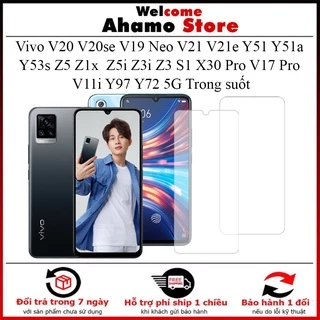 Kính cường lực vivo V20 V20se V19 Neo V21 V21e Y51 Y51a Y53s Z5 Z1x  Z5i Z3i Z3 S1 X30 Pro V17 Pro V11i Y97 Y72 5G [THT]