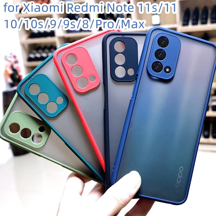 Ốp điện thoại nhám chống sốc cho Xiaomi Redmi Note 13 13C 12 11s 11 10s 10 9 9s 8 Pro Plus Max POCO C40