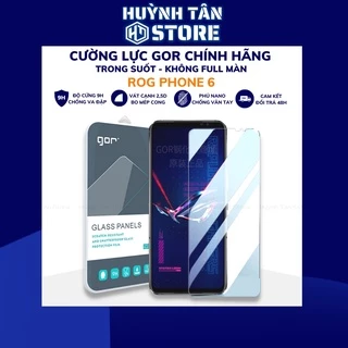 Cường lực rog phone 6 trong suốt KHÔNG FULL MÀN chống bám vân tay chính hãng GOR phụ kiện huỳnh tân store