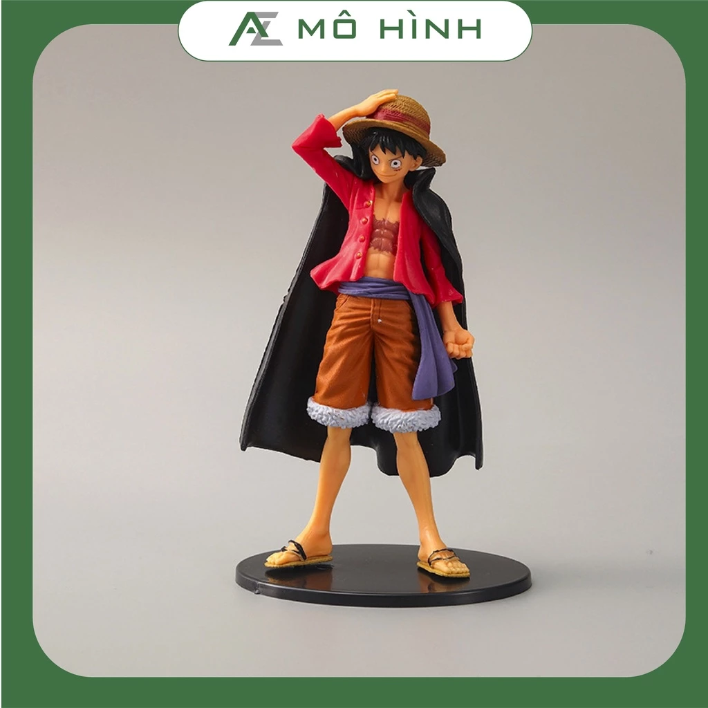 Mô hình One Piece luffy áo choàng đen cao 16cm, figure one piece decor trang trí cực chất, mô hình anime làm quà tặng