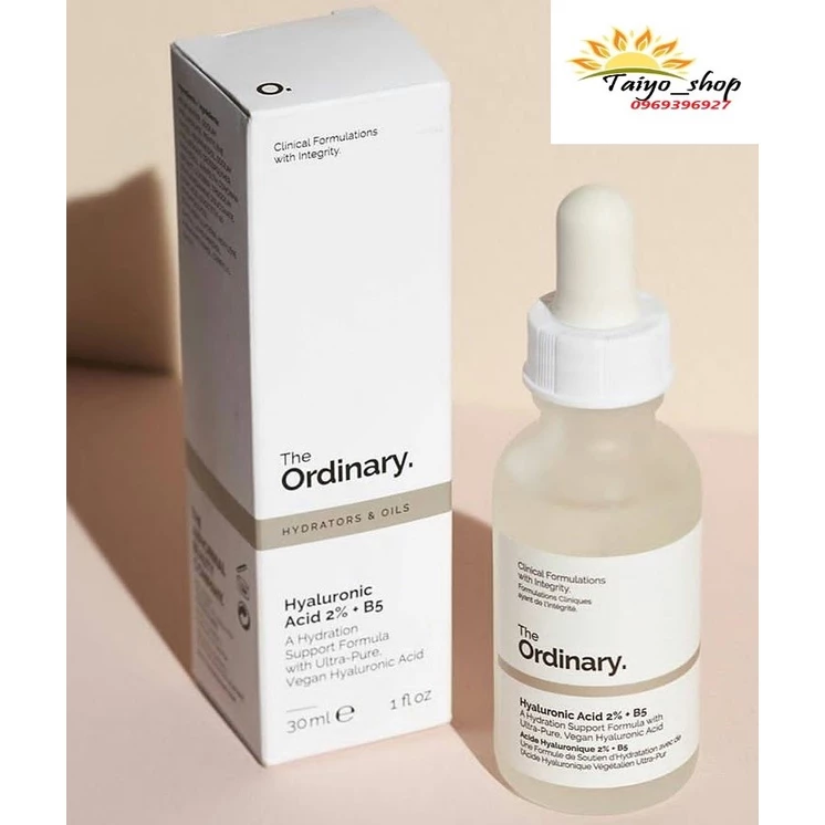 Serum cấp nước và phục hồi da The Ordinary Hyaluronic Acid 2% + B5