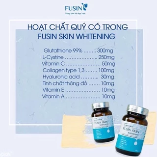 [CHÍNH HÃNG] Viên trắng da toàn thân FUSIN SKIN WHITENING (60 viên)