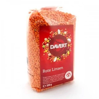 Đậu lăng đỏ hữu cơ Davert 500g