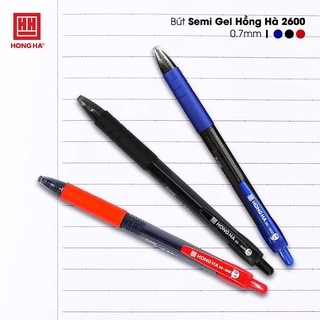 Hộp 12 Bút bi Semi Gel Hồng Hà SG2600 (Ngòi 0.7mm)