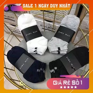 Tất nam 💜FREESHIP💜 Set 10 đôi tất vớ nam Zara Men cổ ngắn đẹp rẻ