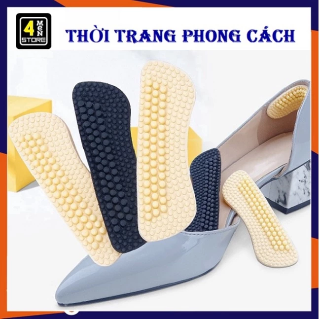 Miếng Lót Giày 4D Chống Đau Gót Chân Cao Cấp ( C281 ) -  Miếng lót gót giày silicon 4D chống trầy chân