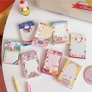 Giấy note 100 tờ dễ thương trang trí sổ bullet journal Hàn Quốc/ Giấy ghi chú cute Tẻn Tẻn