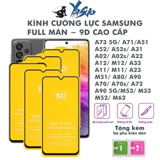 Cường lực samsung a04 a73 a23 a73 a22 a33 a53 a12 a03s core a50 m51 m53 a71 j7 prime s21 fe full màn tổng hợp Kính [9D]