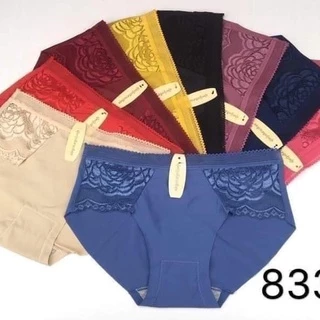 (combo) Quần lót nữ su đúc pha ren AMYRA thoáng mát kháng khuẩn, cao cấp mát mẻ Sexy Freesize 43-55kg ql003