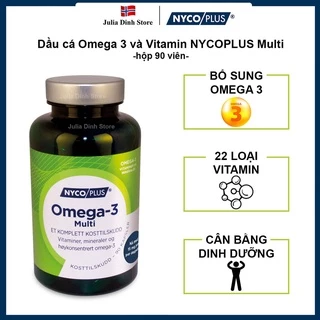 Dầu cá Omega 3 Multi NYCOPLUS hộp 90 viên - nội địa Na Uy