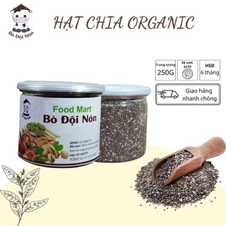 250Gr Hạt Chia Đen Organic Nhập Khẩu Argentina | Bò Đội Nón Shop