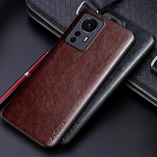 Ốp da PU sang trọng cho xiaomi redmi k50 ultra coque với vỏ điện thoại thiết kế màu trơn dành cho doanh nghiệp