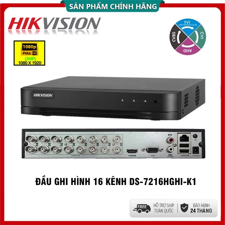 Đầu ghi hình Camera giám sát Hikvision 4 kênh | 8 Kênh | 16 Kênh 2.0mp | Hiviz Pro 4, 8,16 kênh 5.0MP - Chính Hãng