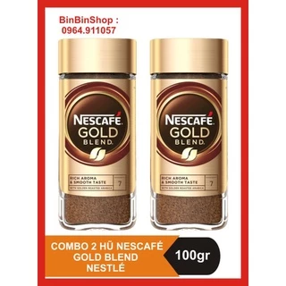 Combo 2 hũ Cà Phê Arabica nguyên chất hoà tan Nescafé Gold Blend 100gram - Nestlé