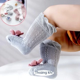 Vớ Co Giãn Chống Muỗi Cắn 3D Thoáng Khí Dễ Thương Dành Cho Em Bé 0-3 Tuổi