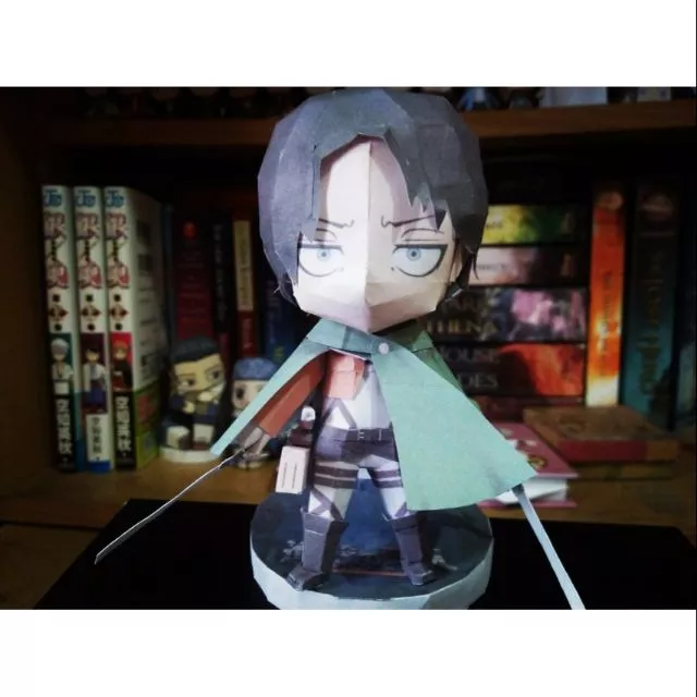 Mô hình giấy anime [Attack on Titan] chibi Levi Ackerman