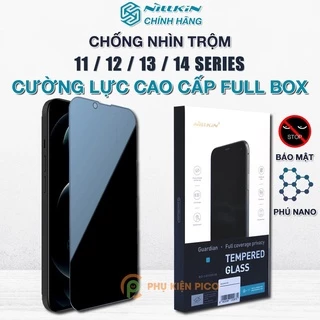 Kính cường lực chống nhìn trộm Iphone 13 Pro Max / 14 Pro Max / 12 Mini / Dán màn hình Iphone 15 Pro Max Full màn hình