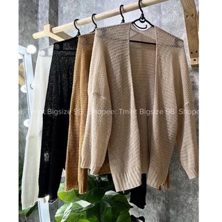 [ TMINT BIGSIZE ] Áo Khoác Len Mỏng Cardigan Bigsize V1<125