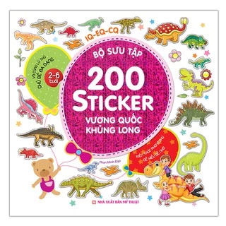 Sách Bộ sưu tập 200 sticker Vương quốc khủng long