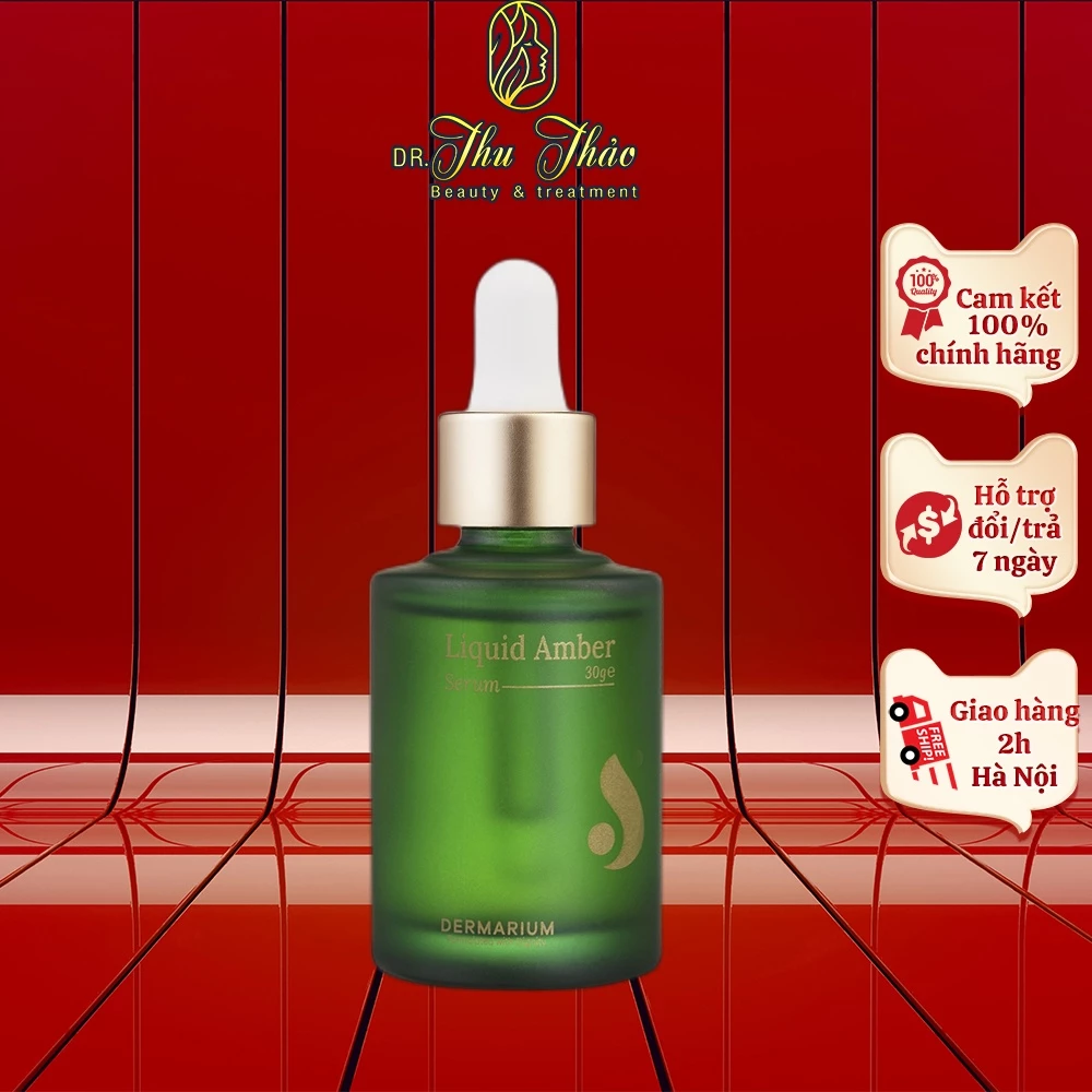 Serum Dermarium Liquid Amber tinh chất kiềm dầu, giảm viêm, hạn chế thâm mụn 10ml, 30ml