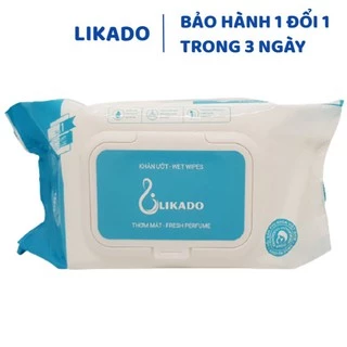 Khăn ướt không mùi cho bé Likado cho mẹ và bé gói 100 miếng kt 15*20cm